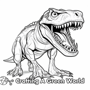 Carnivore Dinosaur Coloring Pages - Free &amp; Printable!