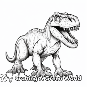 Carnivore Dinosaur Coloring Pages - Free &amp; Printable!