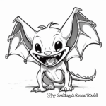 Scary Vampire Bat Coloring Pages 2