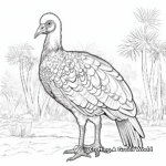 Scenic Ocellated Turkey Coloring Pages 1
