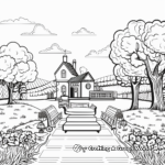 Scenic Outdoor Wedding Venue Coloring Pages 1