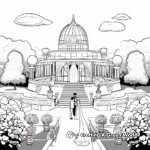 Scenic Outdoor Wedding Venue Coloring Pages 4