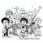 School Band Music Coloring Pages 1