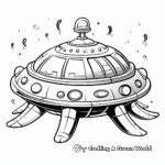 Sci-Fi Fantasy: Imaginative Alien Spaceship Coloring Pages 4