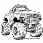 Sci-fi Inspired Cyborg Monster Truck Coloring Pages 3
