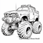 Sci-fi Inspired Cyborg Monster Truck Coloring Pages 4
