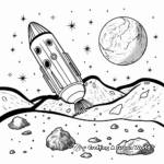 Science Themed Asteroid vs Comet Coloring Pages 4