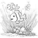 Sea Anemones and Clownfish Coloring Pages 4