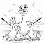 Seagulls and Pelicans Coloring Pages 2