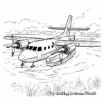 Seaplane Coloring Pages for Kids 1