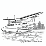 Seaplane Coloring Pages for Kids 3