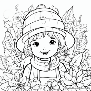 Season-Inspired Blank Coloring Pages 4