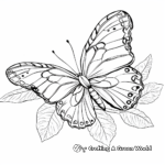 Season Special: Autumn Monarch Butterfly Coloring Pages 1