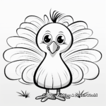 Seasonal Spring Baby Turkey Coloring Pages 1