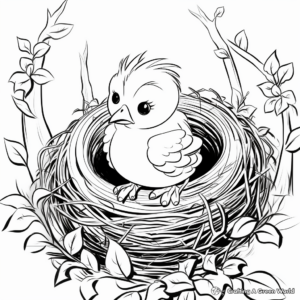 Seasonal: Spring Nest Coloring Pages 2