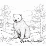 Seasons of the Black Bear: Winter Payoff Coloring Pages 1