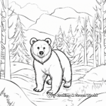 Seasons of the Black Bear: Winter Payoff Coloring Pages 3