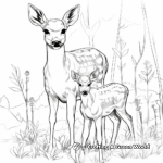 Seasons with the White Tailed Deer: A Year in Life Coloring Pages 2