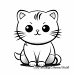 Serious Scottish Fold Coloring Pages 1