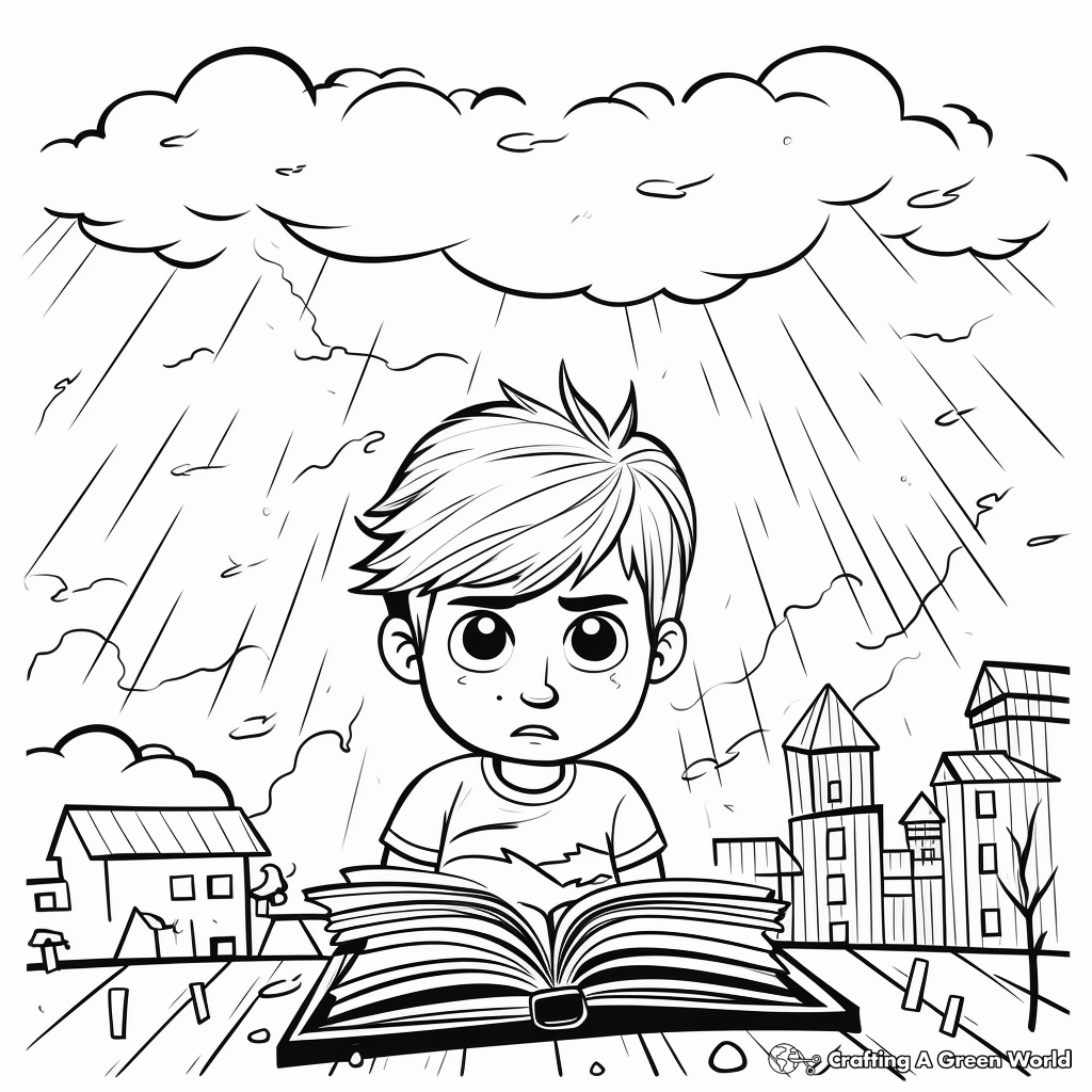 Severe Thunderstorm Warning Coloring Pages 2