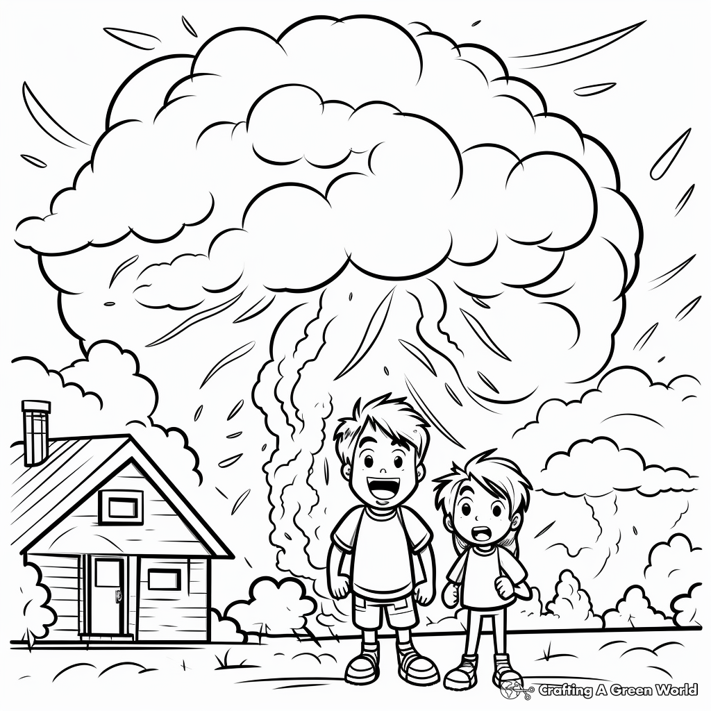 Severe Thunderstorm Warning Coloring Pages 3