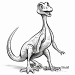 Shadowed Compysognathus Coloring Pages for Older Kids 2
