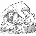 Shelter Volunteer Coloring Page for Kids 1