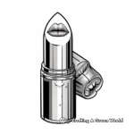 Shimmery Metallic Lipstick Coloring Pages 2
