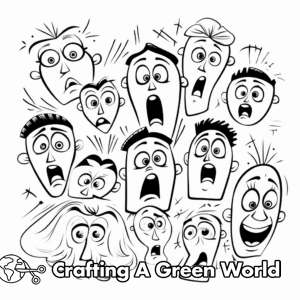 Emotions Coloring Pages - Free &amp; Printable!