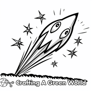 Shooting Star Coloring Pages - Free &amp; Printable!