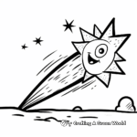 Shooting Star Coloring Pages for Children 3