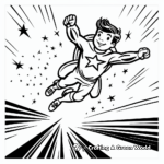 Shooting Star Streaking Through The Galaxy Coloring Pages 3