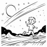 Shooting Stars Crossing The Milky Way Coloring Pages 1