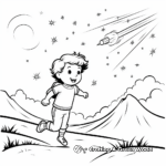 Shooting Stars Crossing The Milky Way Coloring Pages 3