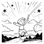 Shooting Stars Crossing The Milky Way Coloring Pages 4