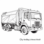 Side Loader Garbage Truck Coloring Pages 2