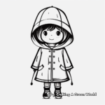 Silhouette Raincoat Coloring Pages 1