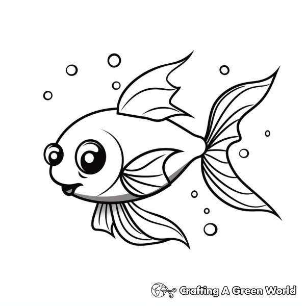Cartoon Fish Coloring Pages - Free &amp; Printable!