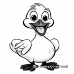 Simple and Cute Pelican Coloring Pages for Toddlers 4