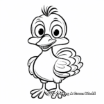 Simple Baby Turkey Coloring Pages for Young Children 3
