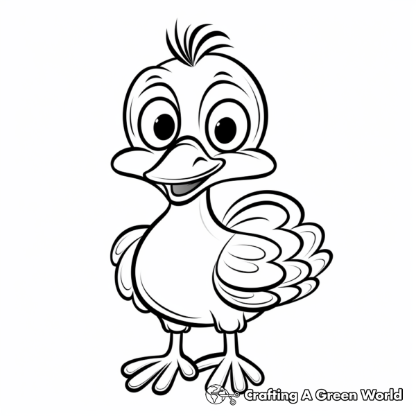 Baby Turkey Coloring Pages - Free &amp; Printable!