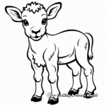 Simple Bighorn Sheep Outline Coloring Pages 2