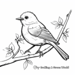 Simple Bird Coloring Pages for Wildlife Lovers 2