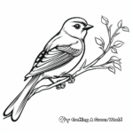Simple Bird Coloring Pages for Wildlife Lovers 3