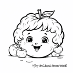 Simple Blackberry Coloring Pages for Toddlers 2