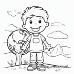 Simple Earth Day Coloring Pages for Kids 2