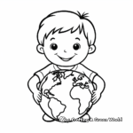 Simple Earth Day Coloring Pages for Kids 4