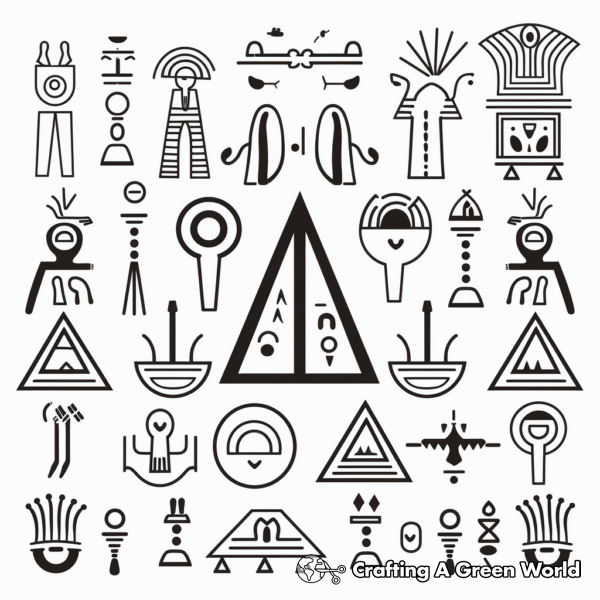 Egyptian Coloring Pages - Free &amp; Printable!