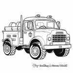 Simple Fire Truck Coloring Pages for Toddlers 4