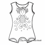 Simple Leotard Design Coloring Pages for Beginners 1